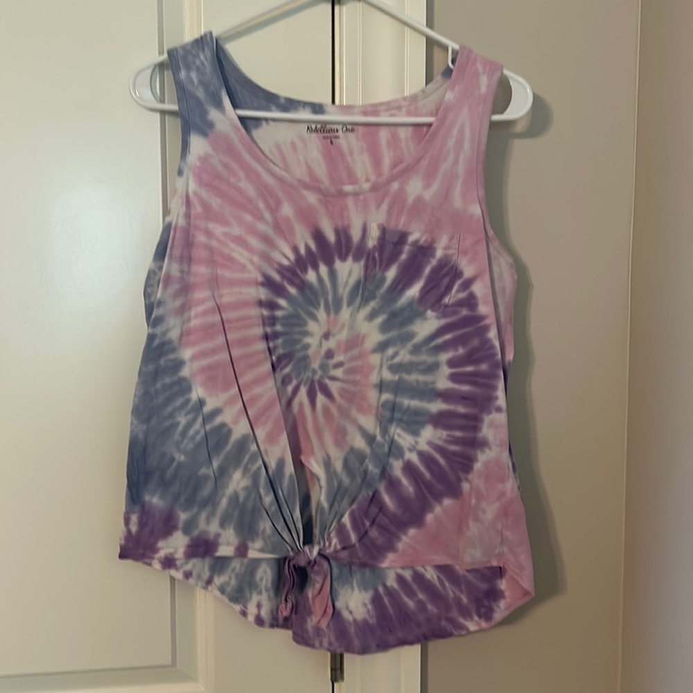 Rebellious One tie-dye tank top